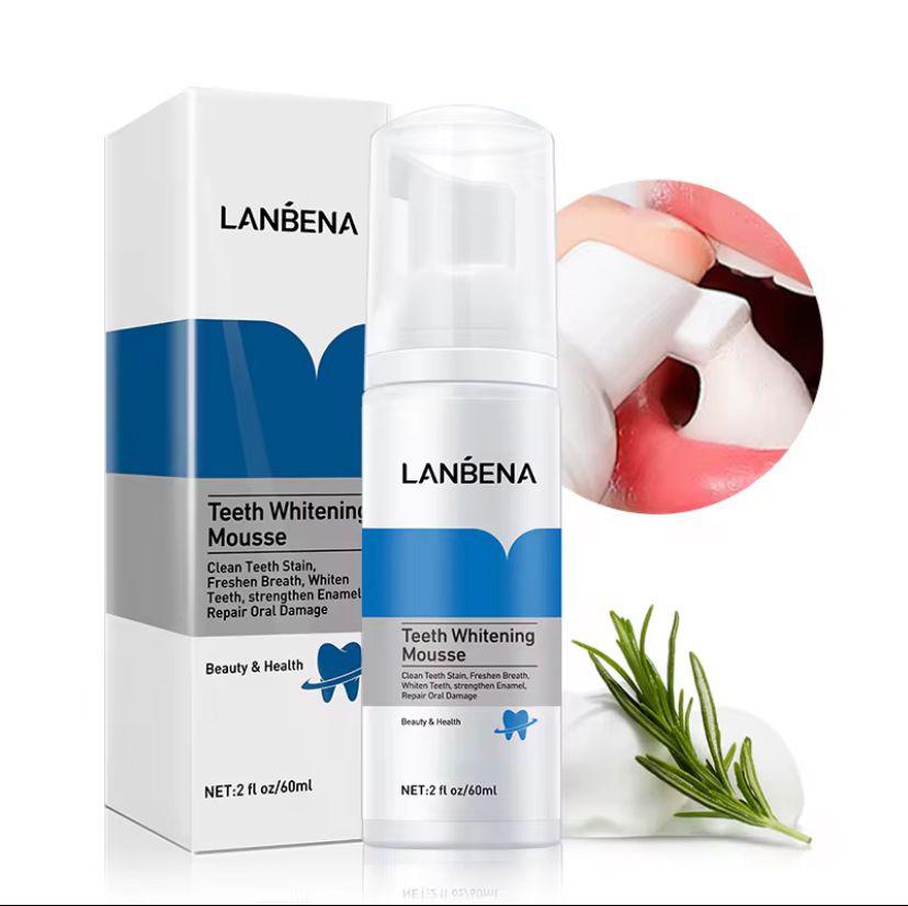 Lanbena Teeth Whitening Mousse – Mousse blanchissante et réparatrice