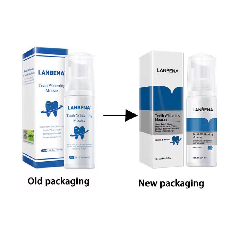 Lanbena Teeth Whitening Mousse – Mousse blanchissante et réparatrice