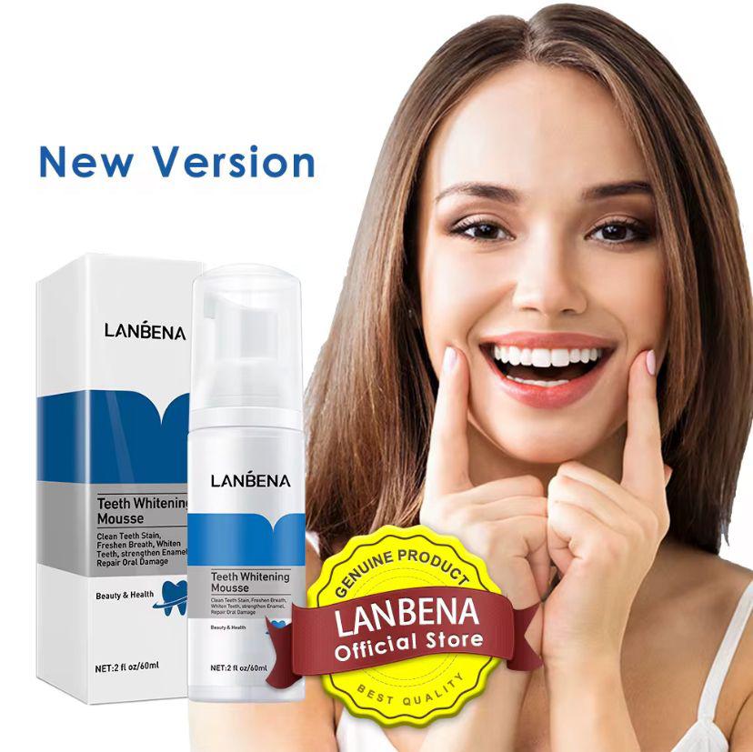Lanbena Teeth Whitening Mousse – Mousse blanchissante et réparatrice